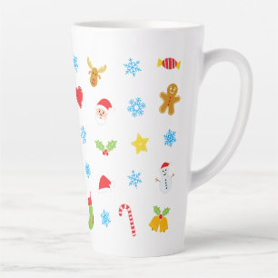 Cute Christmas pattern Latte Mug