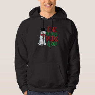 Cute Christmas Peds Nurse Paediatrics Snowman Nur Hoodie