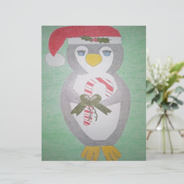 Cute Christmas Penguin (Standing Front)