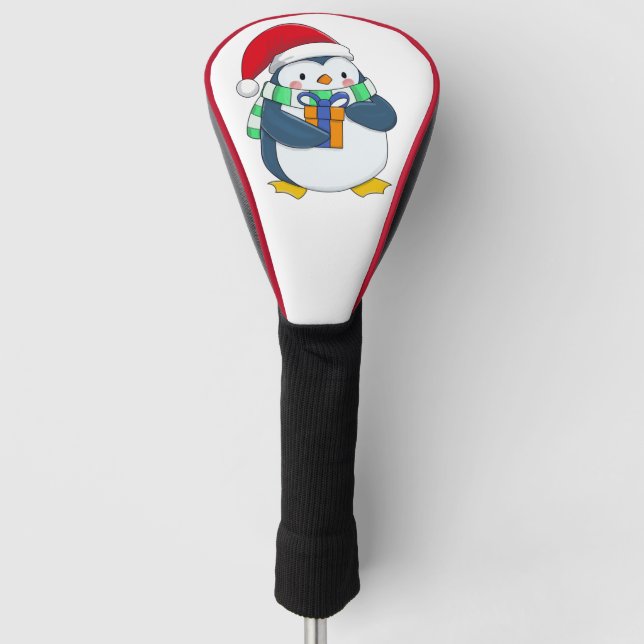 Cute Christmas Penguin – Holiday Golf Gift  Golf Head Cover (Front)