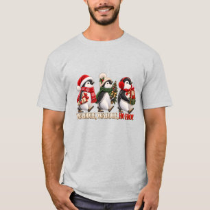 Cute Christmas Penguin Waddle Ho Ho T-Shirt