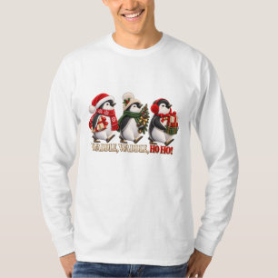 Cute Christmas Penguin Waddle Ho Ho T-Shirt