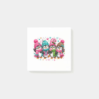 Cute Christmas Penguins Post-it Notes