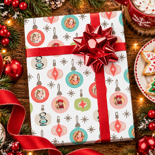 Cute Christmas photo collage Wrapping Paper