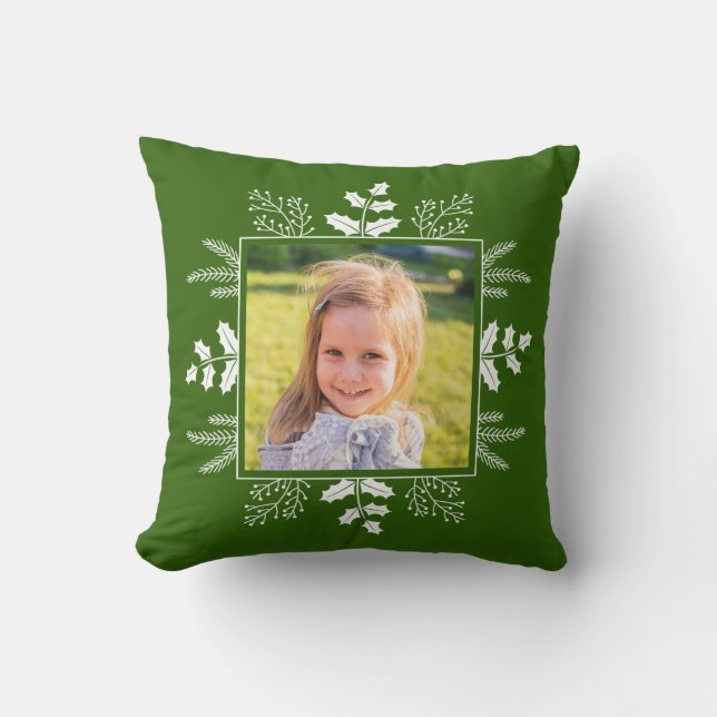 Cute Christmas Photo Cushion (Front)