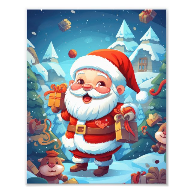 Cute Christmas Photo Print (Front)