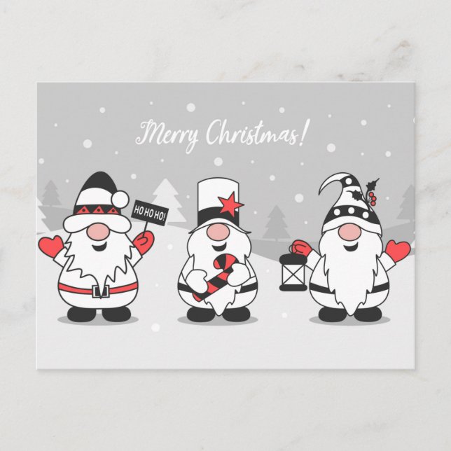 Cute Christmas Postcard (Front)