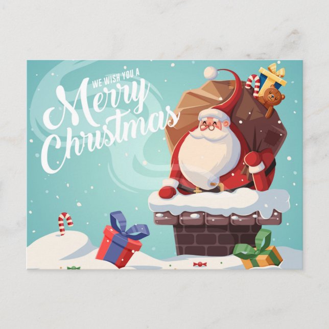 Cute Christmas Postcard (Front)