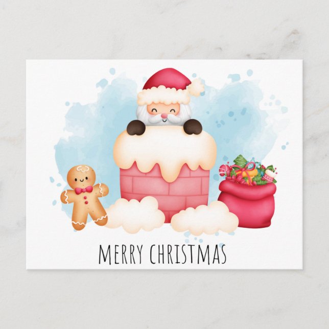Cute Christmas Postcard (Front)