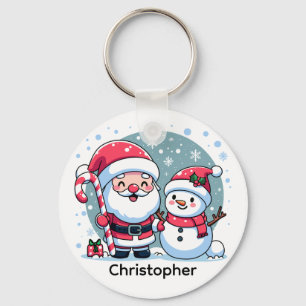 Cute Christmas Potato Custom Key Ring