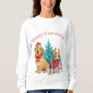 Cute Christmas Puppies  Sweatshirt
