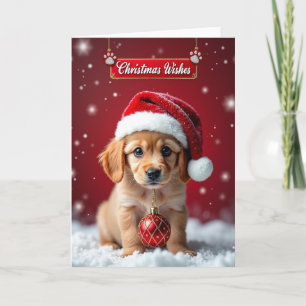 Cute Christmas Puppy Card
