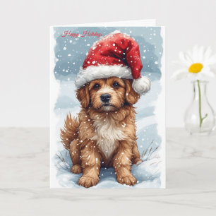 Cute Christmas Puppy  Card