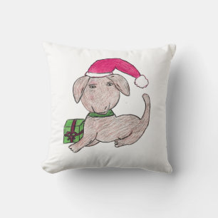 Cute Christmas Puppy  Cushion
