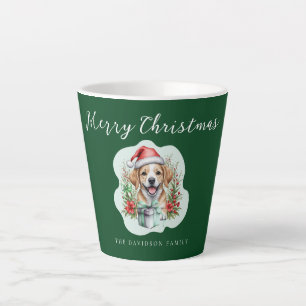 Cute Christmas Puppy Latte Mug