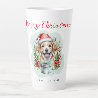 Cute Christmas Puppy Latte Mug