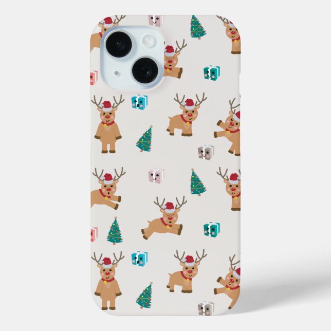 Cute Christmas Reindeer  Case-Mate iPhone Case (Back)