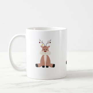 Cute Christmas Reindeer Coffee Mug