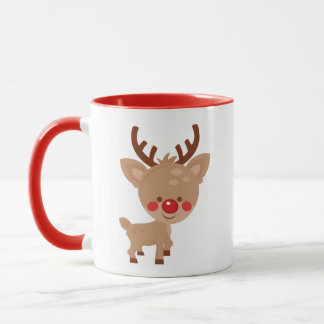 Cute Christmas Reindeer Mug