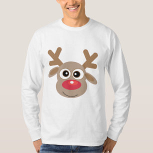 Cute Christmas Reindeer Novelty Ugly T-Shirt
