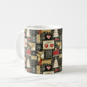 Cute Christmas reindeer pattern Coffee Mug