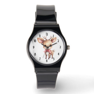 Cute Christmas Reindeer Watch