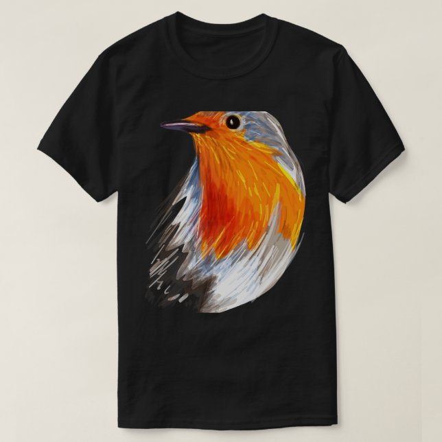 Cute Christmas Robin Costume Bird Watcher Birding  T-Shirt (Design Front)