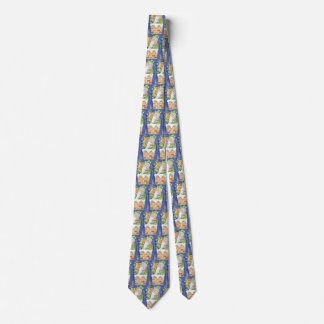 Cute Christmas, Santa Claus in Chimney with Toys Tie