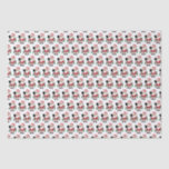 Cute Christmas Santa Claus Playing Pickleball  Tissue Paper<br><div class="desc">Dress up your pickleball christmas gifts with this super fun tissue paper featuring of design of Santa playing pickleball. Sure to get a smile from all your pickleball loving friends and family - so cute!!</div>