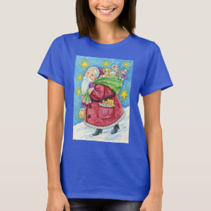 Cute Christmas, Santa Claus with Kittens and Cats! T-Shirt