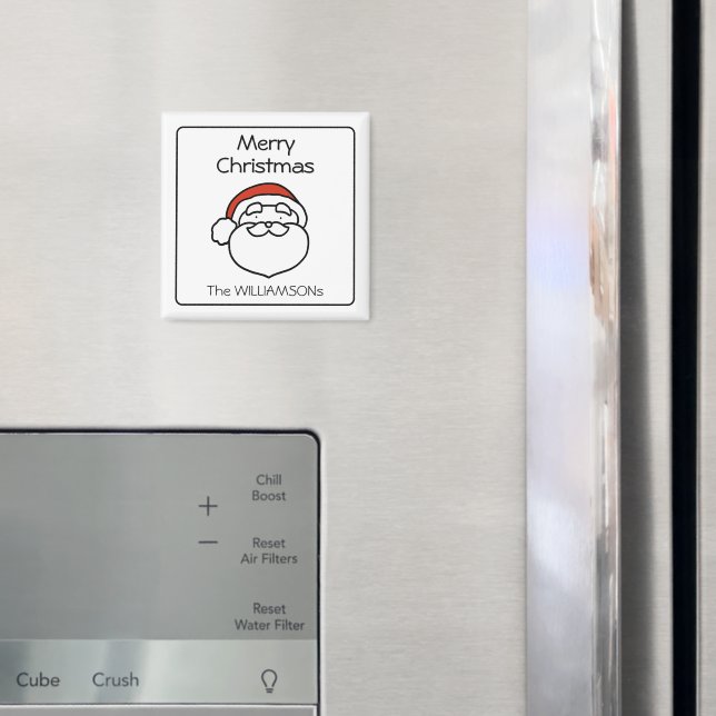 Cute Christmas Santa Clause with Red Hat Magnet (In Situ (Fridge))