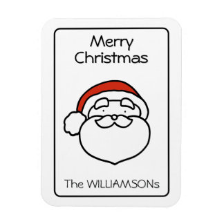 Cute Christmas Santa Clause with Red Hat Magnet