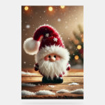 Cute Christmas Santa Gnome Acrylic Sign<br><div class="desc">Bring festive cheer to your holidays with this adorable Christmas Santa gnome design. With a fluffy white beard, rosy cheeks, and a cosy red hat decorated with snowflakes, this cute gnome captures the true magic of Christmas. The snowy background and warm holiday lights make it a perfect seasonal artwork that...</div>