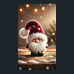 Cute Christmas Santa Gnome Poster<br><div class="desc">Bring festive cheer to your holidays with this adorable Christmas Santa gnome design. With a fluffy white beard, rosy cheeks, and a cosy red hat decorated with snowflakes, this cute gnome captures the true magic of Christmas. The snowy background and warm holiday lights make it a perfect seasonal artwork that...</div>