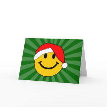 Cute Christmas Santa Happy Face