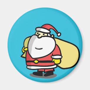 Cute Christmas Santa Magnet