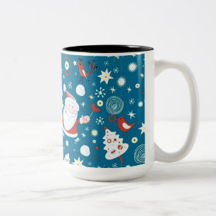 Cute Christmas Santa Pattern Mug