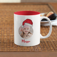 Cute Christmas Santa Photo Personalised