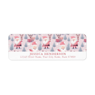 Cute Christmas Santa Return Address Labels