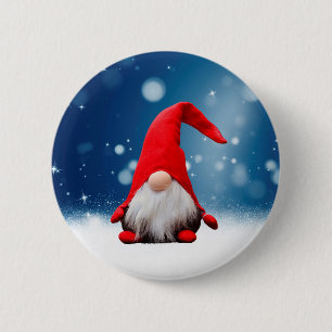 Cute Christmas Santa Snow Stars 6 Cm Round Badge