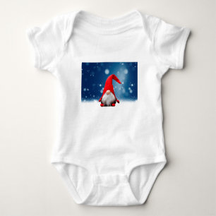 Cute Christmas Santa Snow Stars Baby Bodysuit