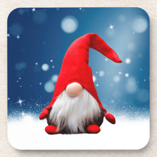 Cute Christmas Santa Snow Stars Coaster