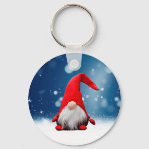 Cute Christmas Santa Snow Stars Key Ring