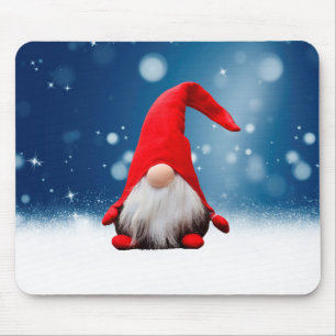 Cute Christmas Santa Snow Stars Mouse Mat