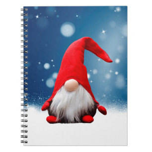 Cute Christmas Santa Snow Stars Notebook