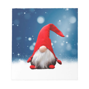 Cute Christmas Santa Snow Stars Notepad