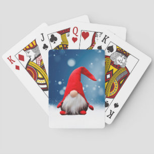 Cute Christmas Santa Snow Stars Playing Cards