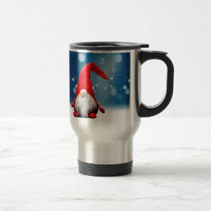 Cute Christmas Santa Snow Stars Travel Mug