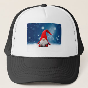 Cute Christmas Santa Snow Stars Trucker Hat
