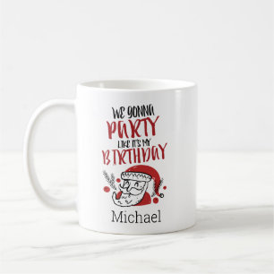 Cute Christmas Saying Santa Personalised Coffee Mug